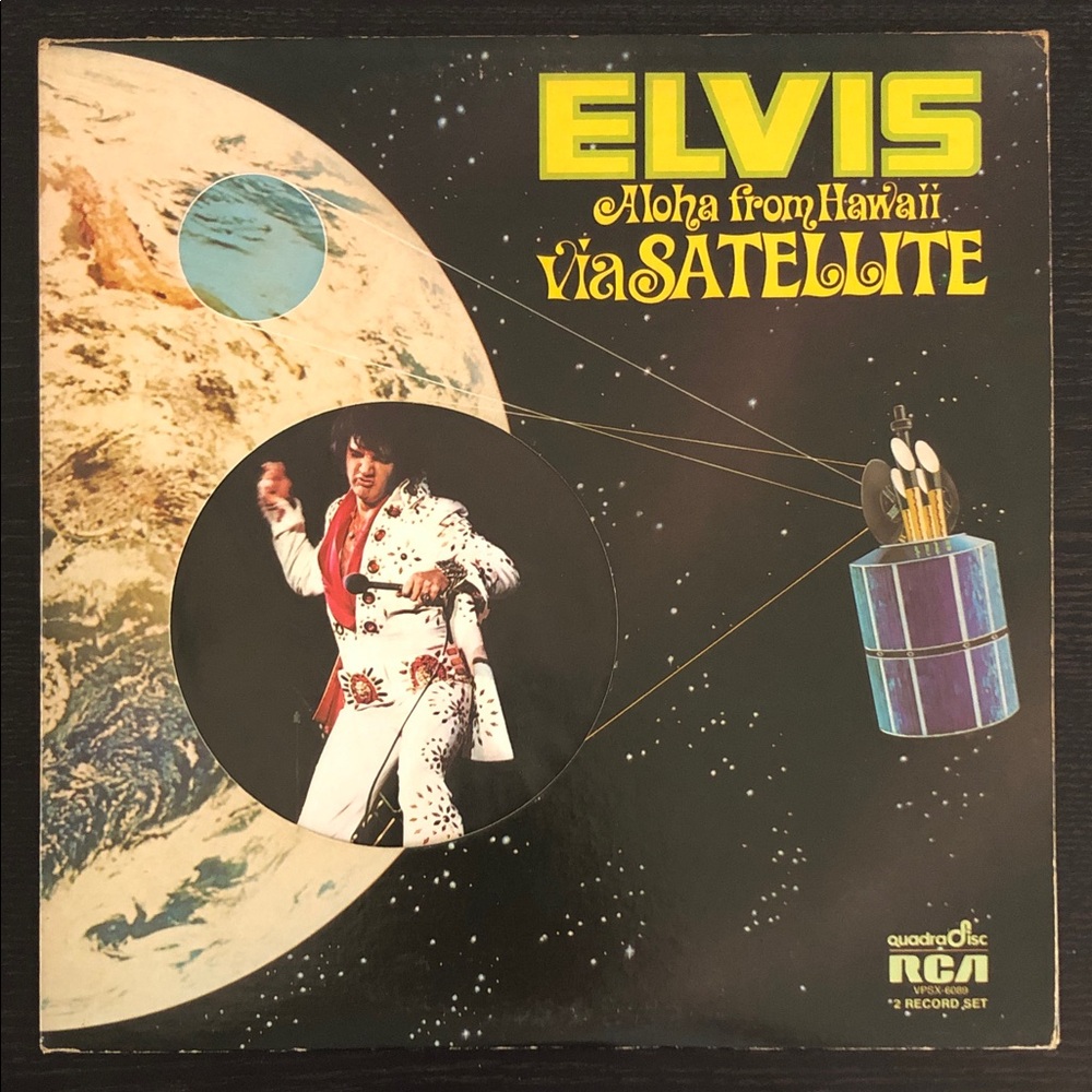Elvis Presley Aloha from Hawaii Via Satellite Vinyl Lp Record Album